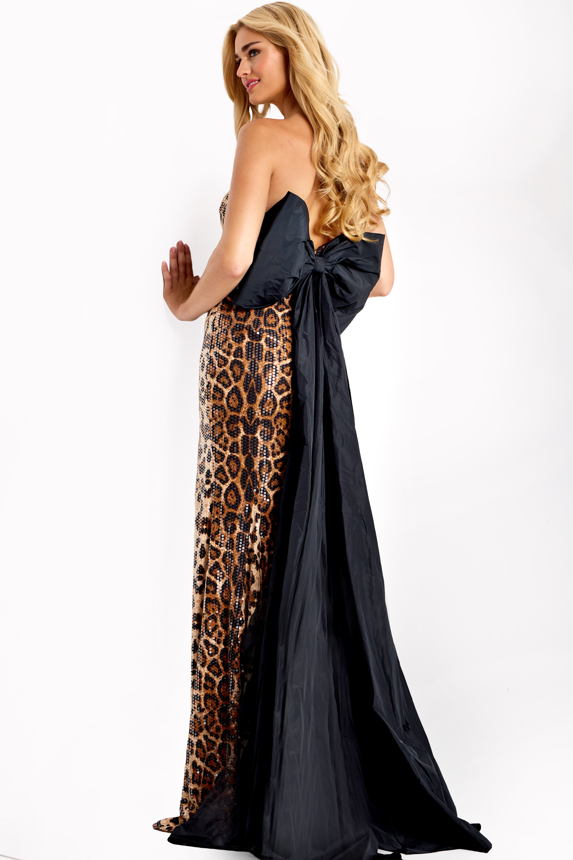 Leopard sequin dress 48651