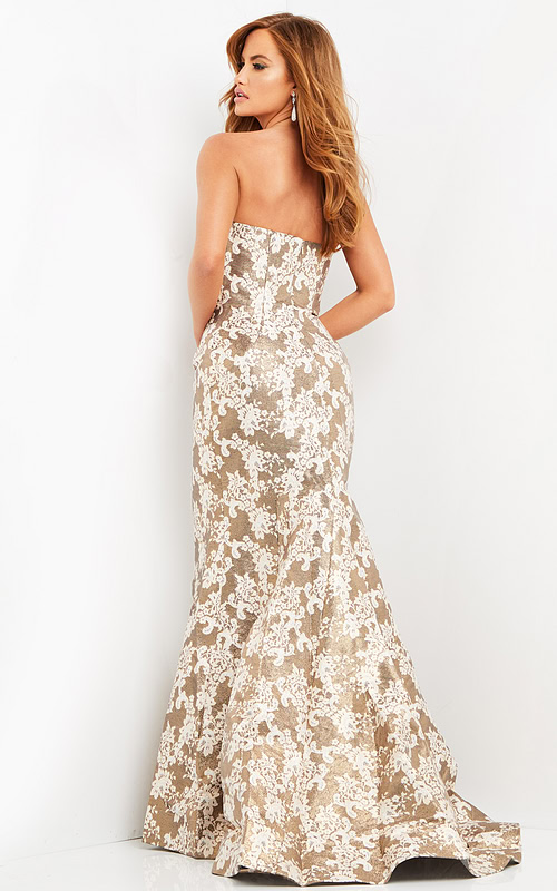 mermaid print dress 06760