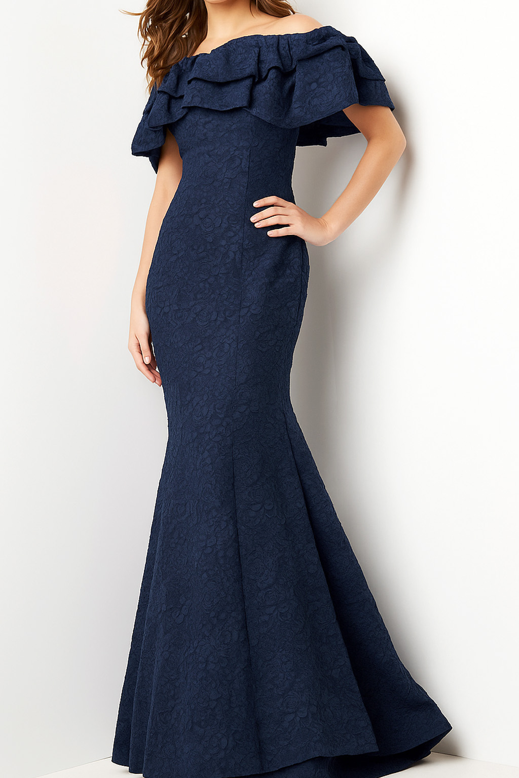 navy mother of the bride mermaid dress 23847