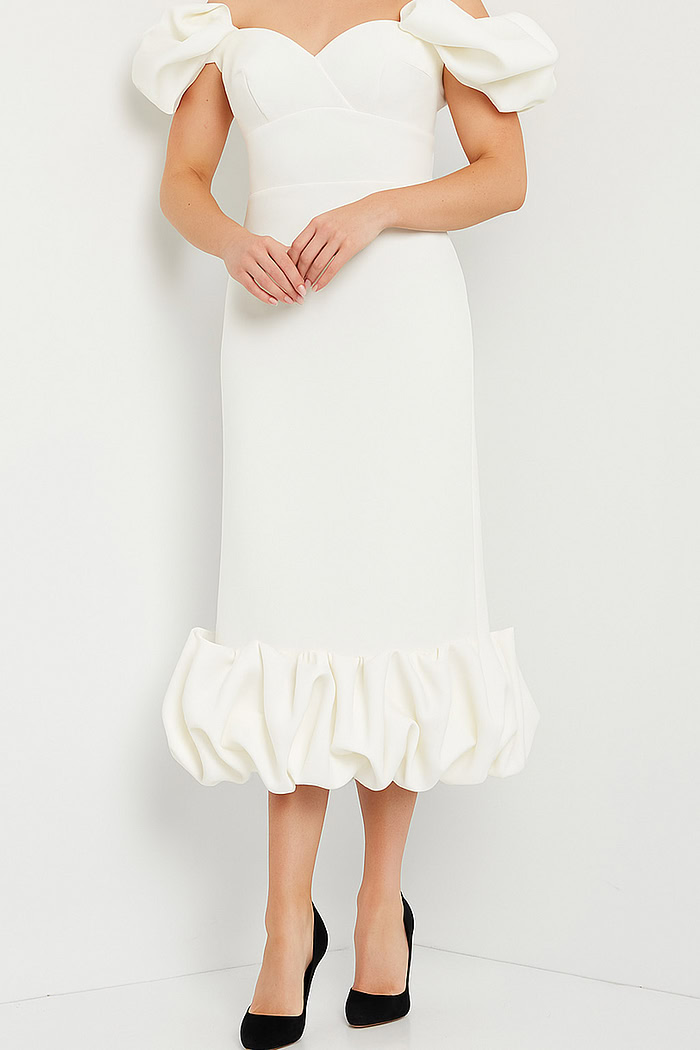ivory short dress 24535