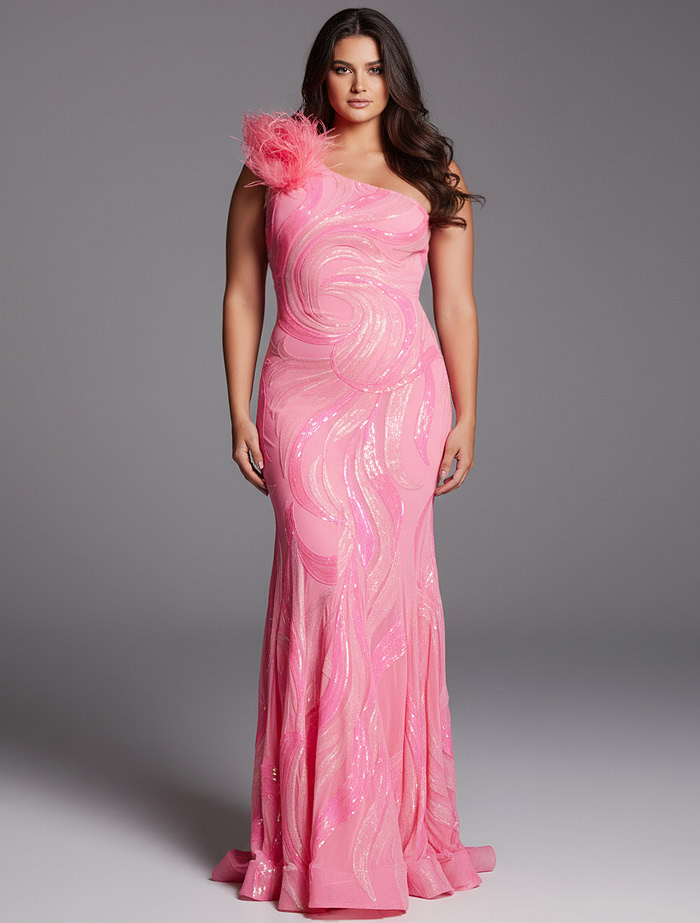 one shoulder dress 32596