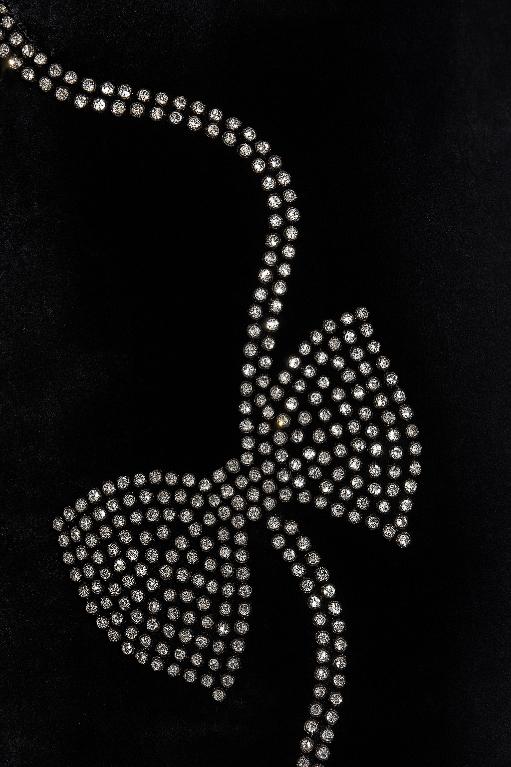 black beaded fabric for style 36602