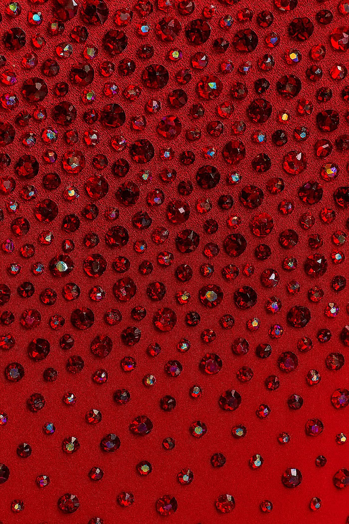 beaded red fabric for jumpsuit 36845