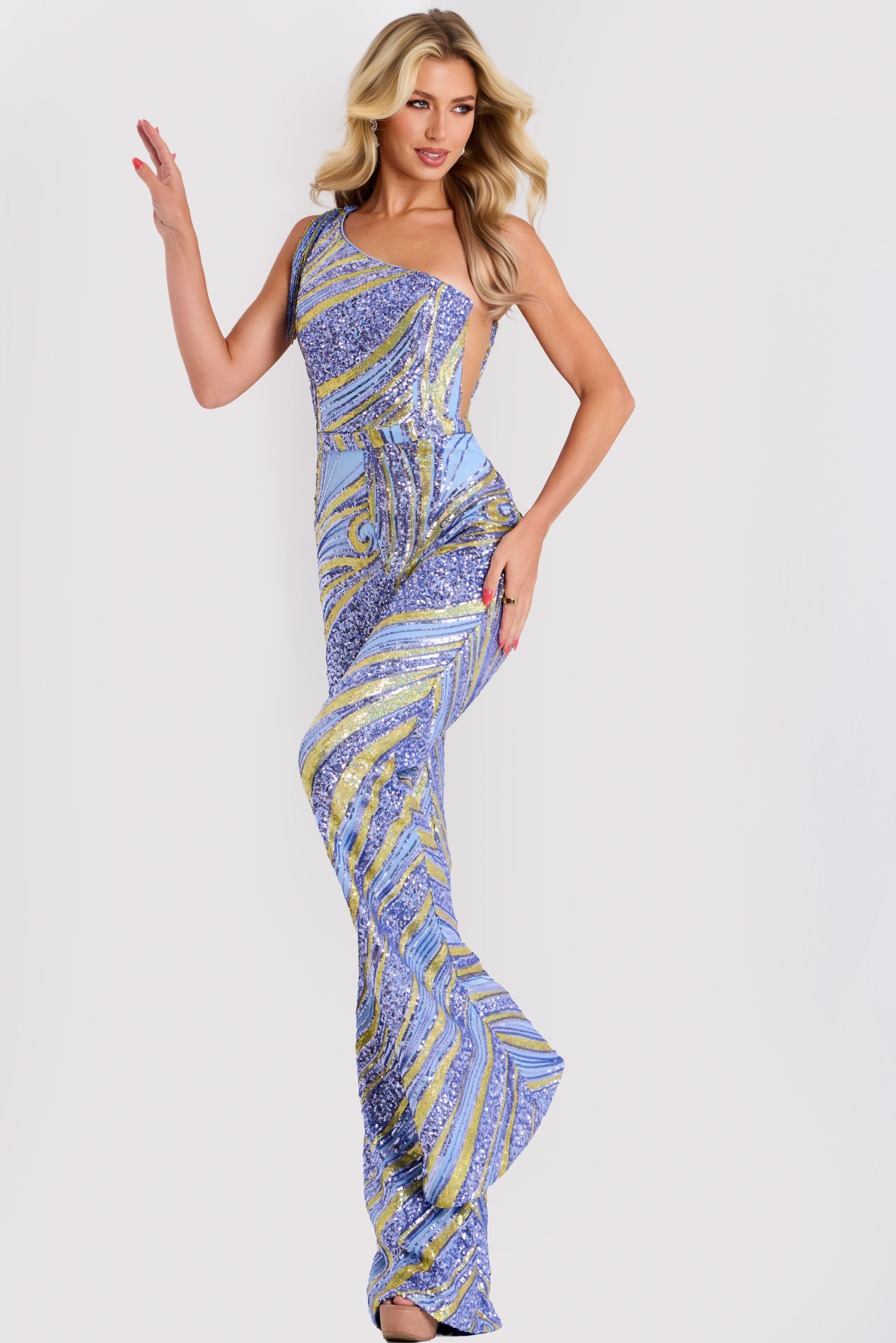 jumpsuit with open Back and Fringe Detail 36846