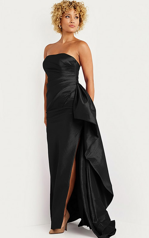 Strapless gown with pleated bodice 36854