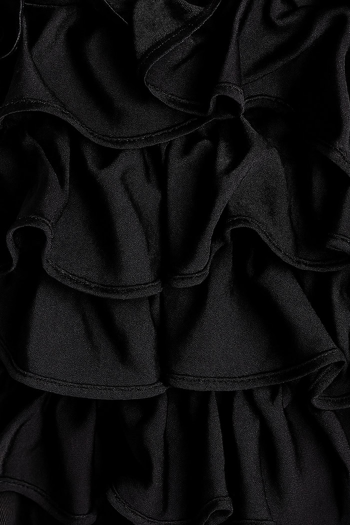 black ruffled fabric for style 37146