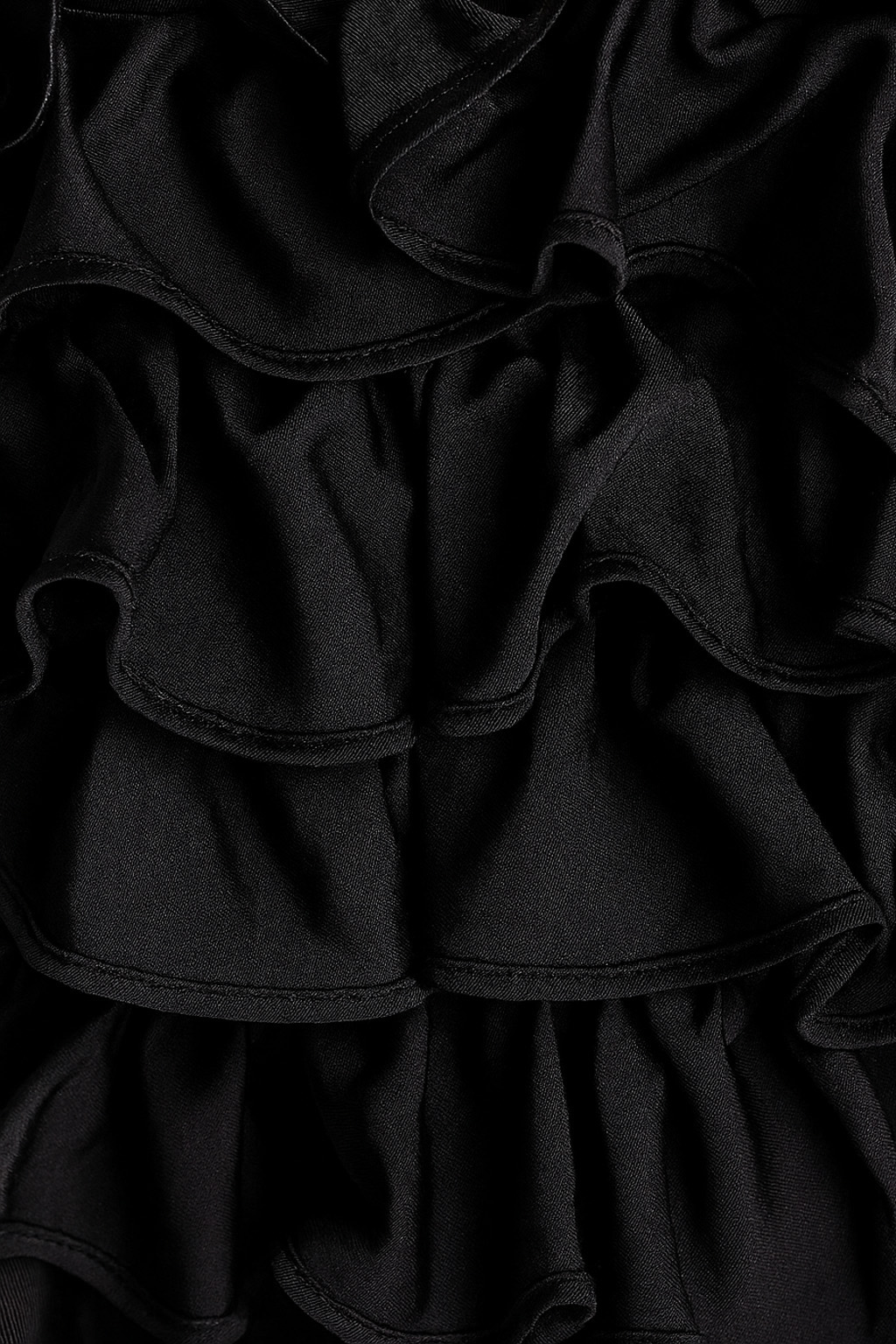 black ruffled fabric for style 37146