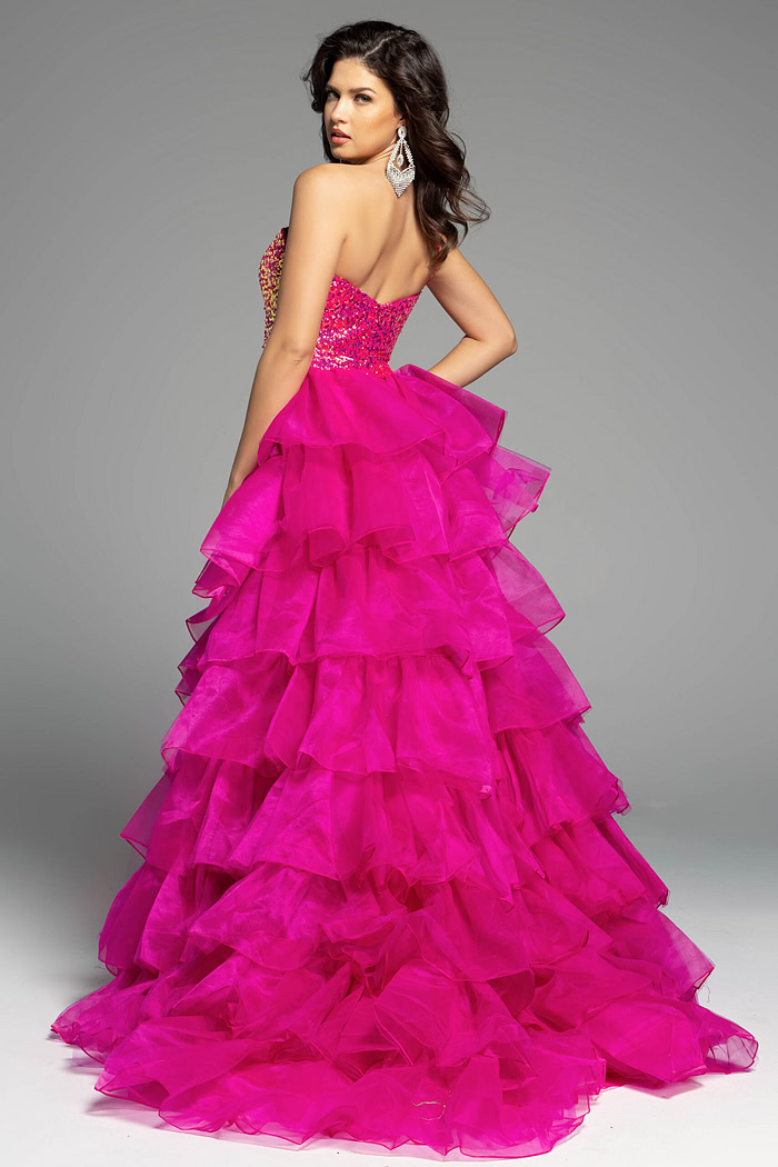 ruffled prom dress 37689