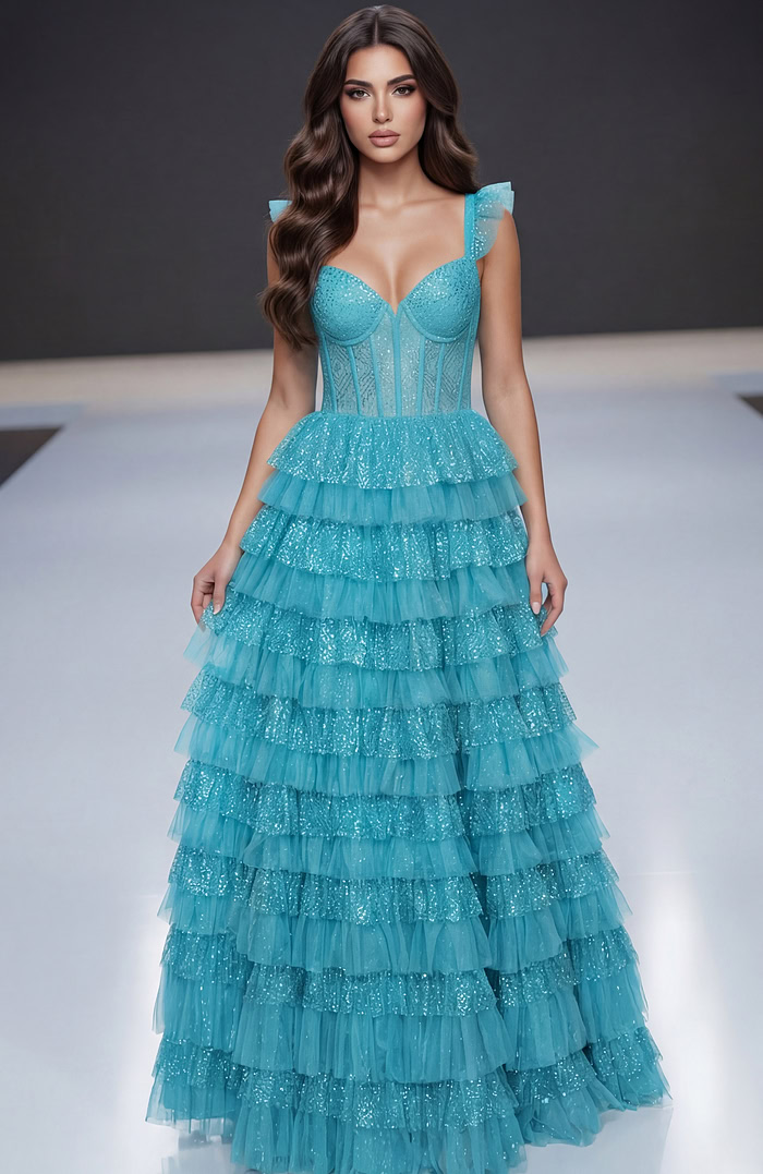 layered skirt tulle dress 38251