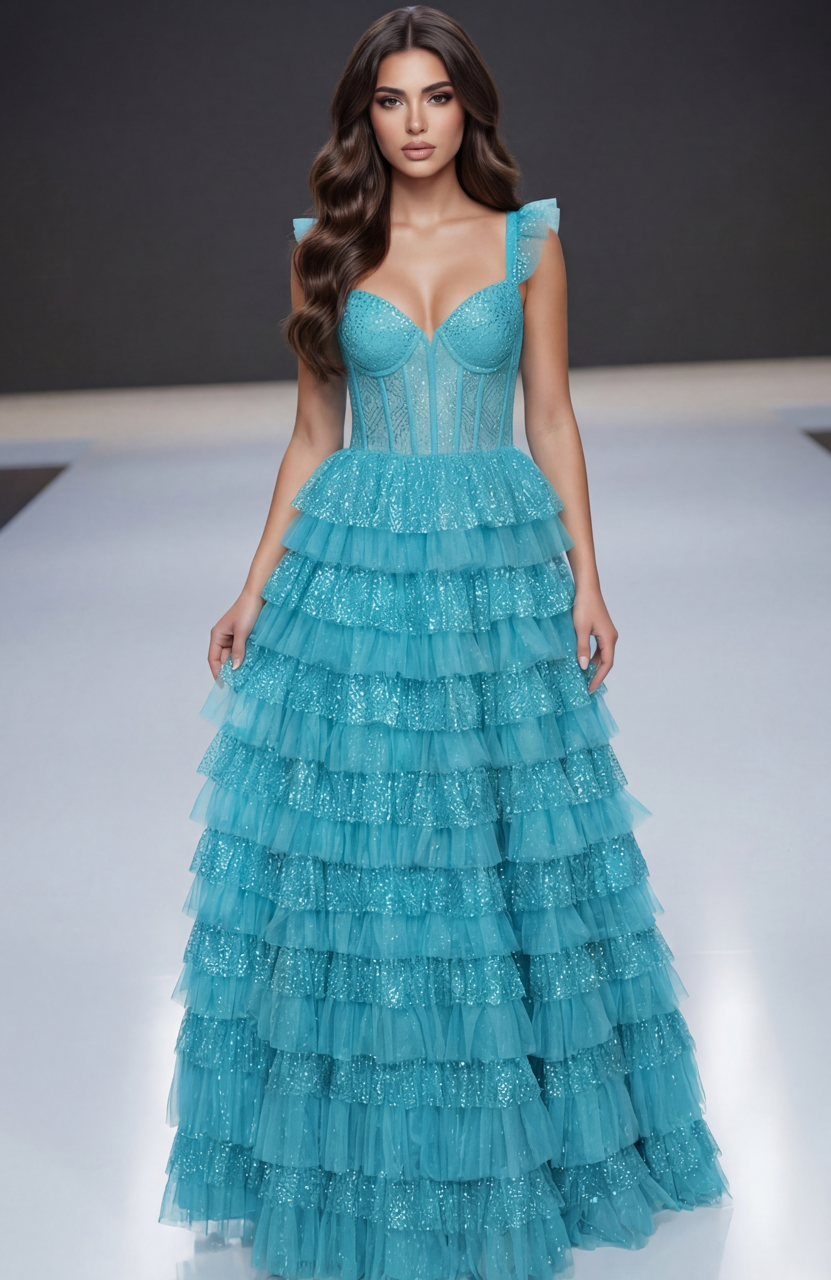 layered skirt tulle dress 38251