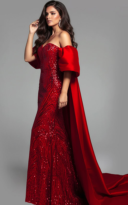 fitted sweetheart neckline beaded dress 38746