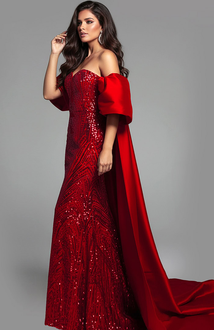 fitted sweetheart neckline beaded dress 38746