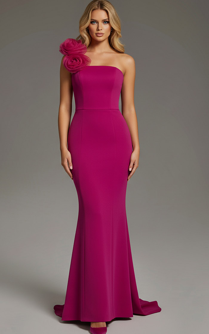 fuchsia mermaid dress 40201