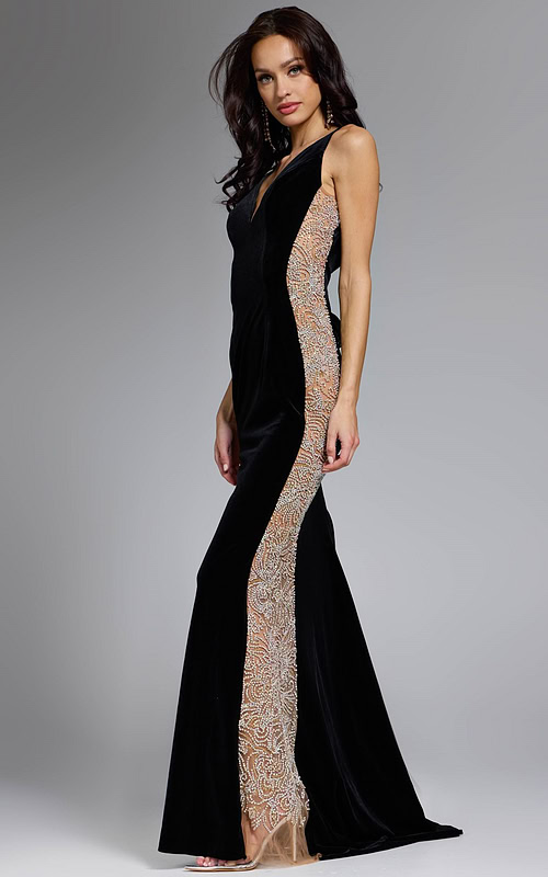 Model wearing Jovani dress 42026.