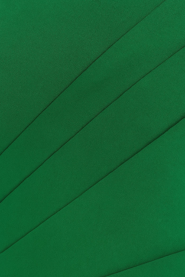 green pleated fabric for style 43565