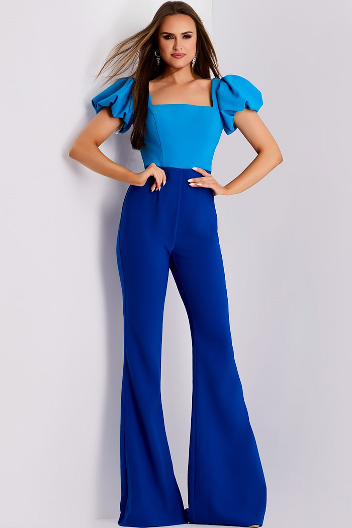 Model wearing Jovani dress 43755-1.