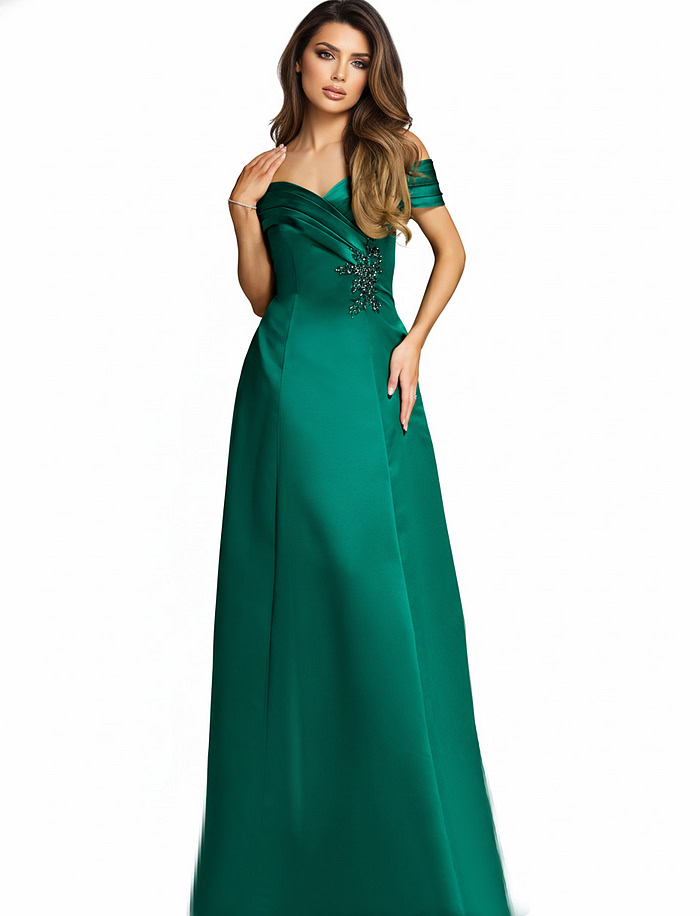 off the shoulder beaded mob dress 43808