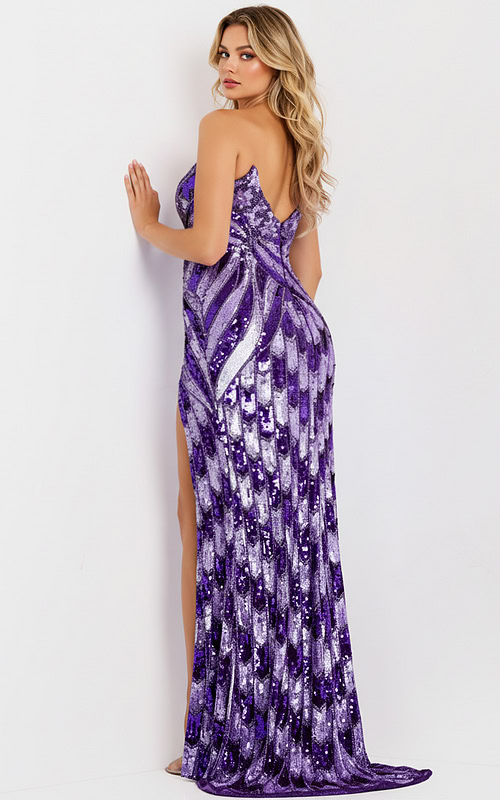strapless beaded dress 44270