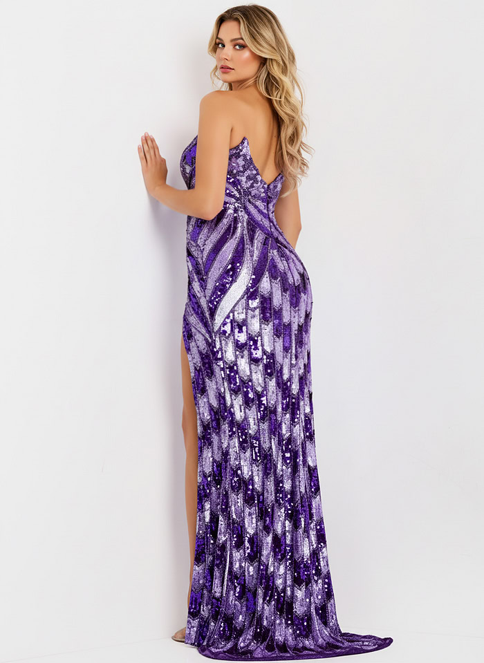 strapless beaded dress 44270