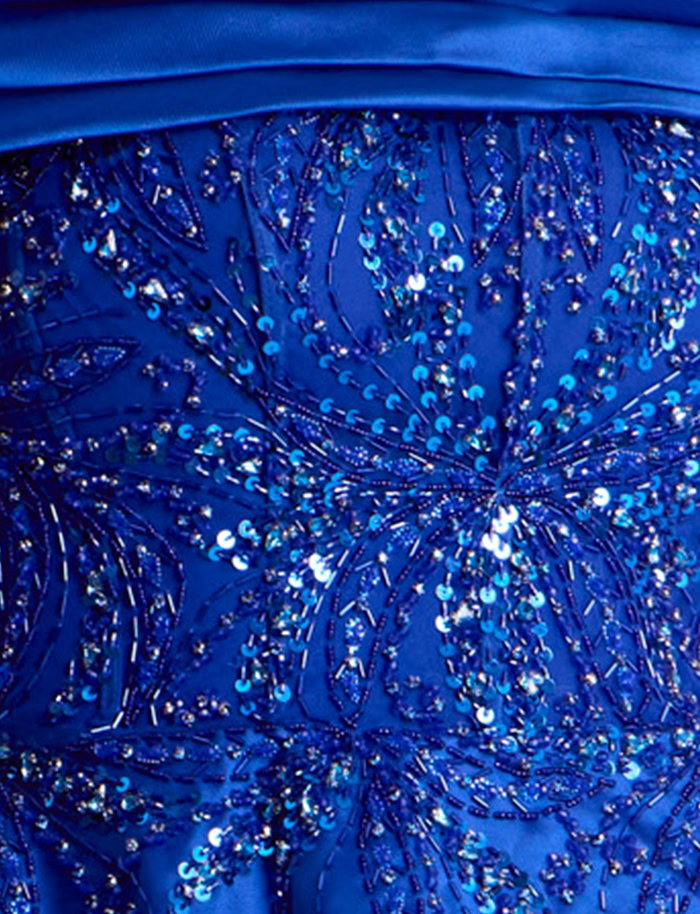 beaded royal fabric for style 44308