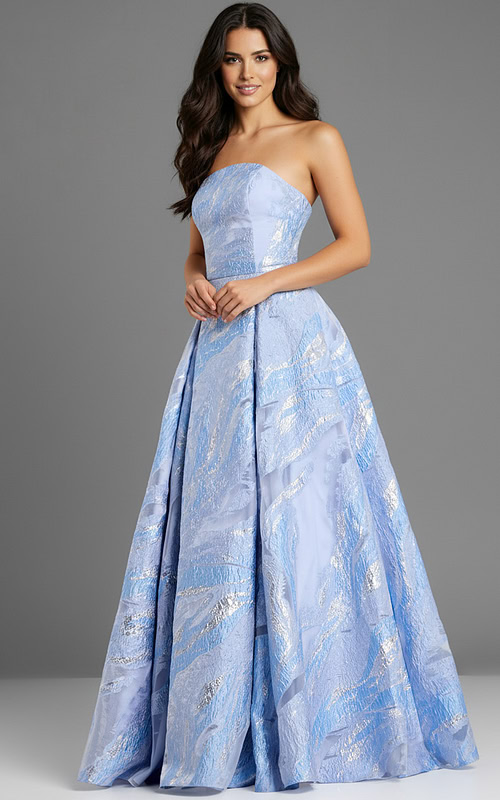 bue strapless dress 44369