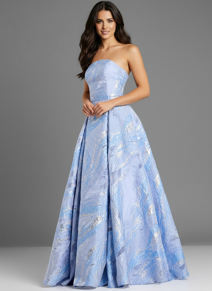 bue strapless dress 44369