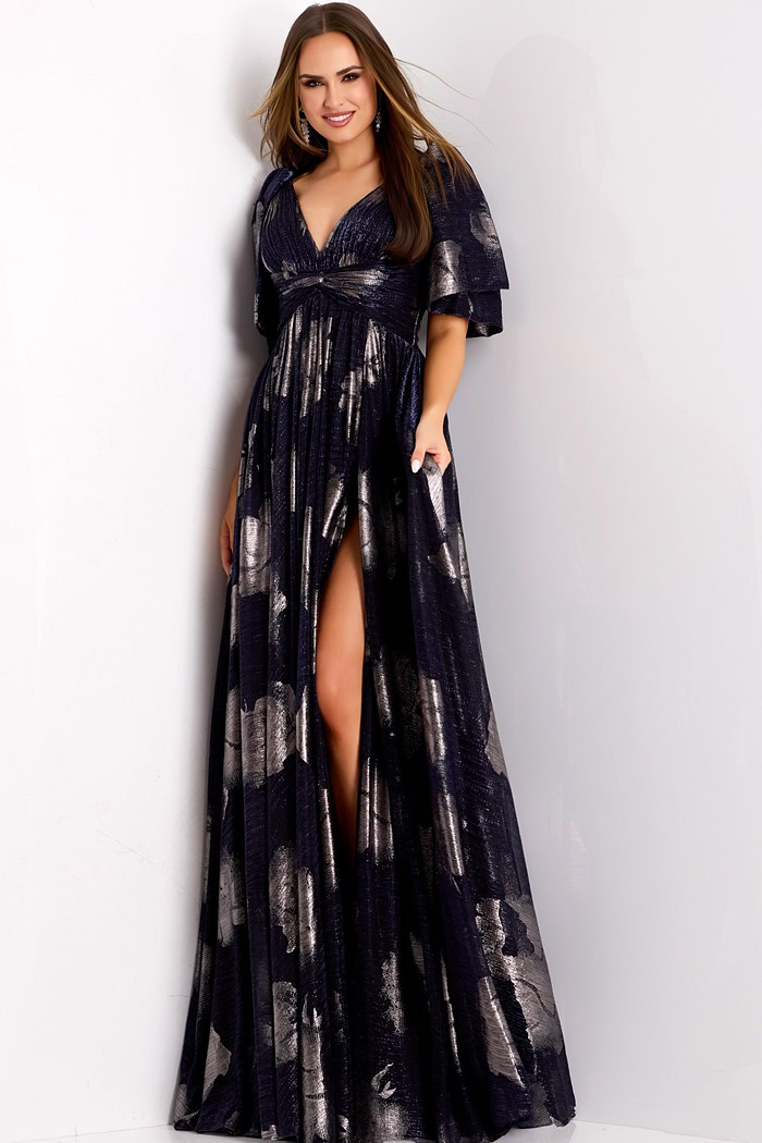 Model wearing Jovani dress 44374.