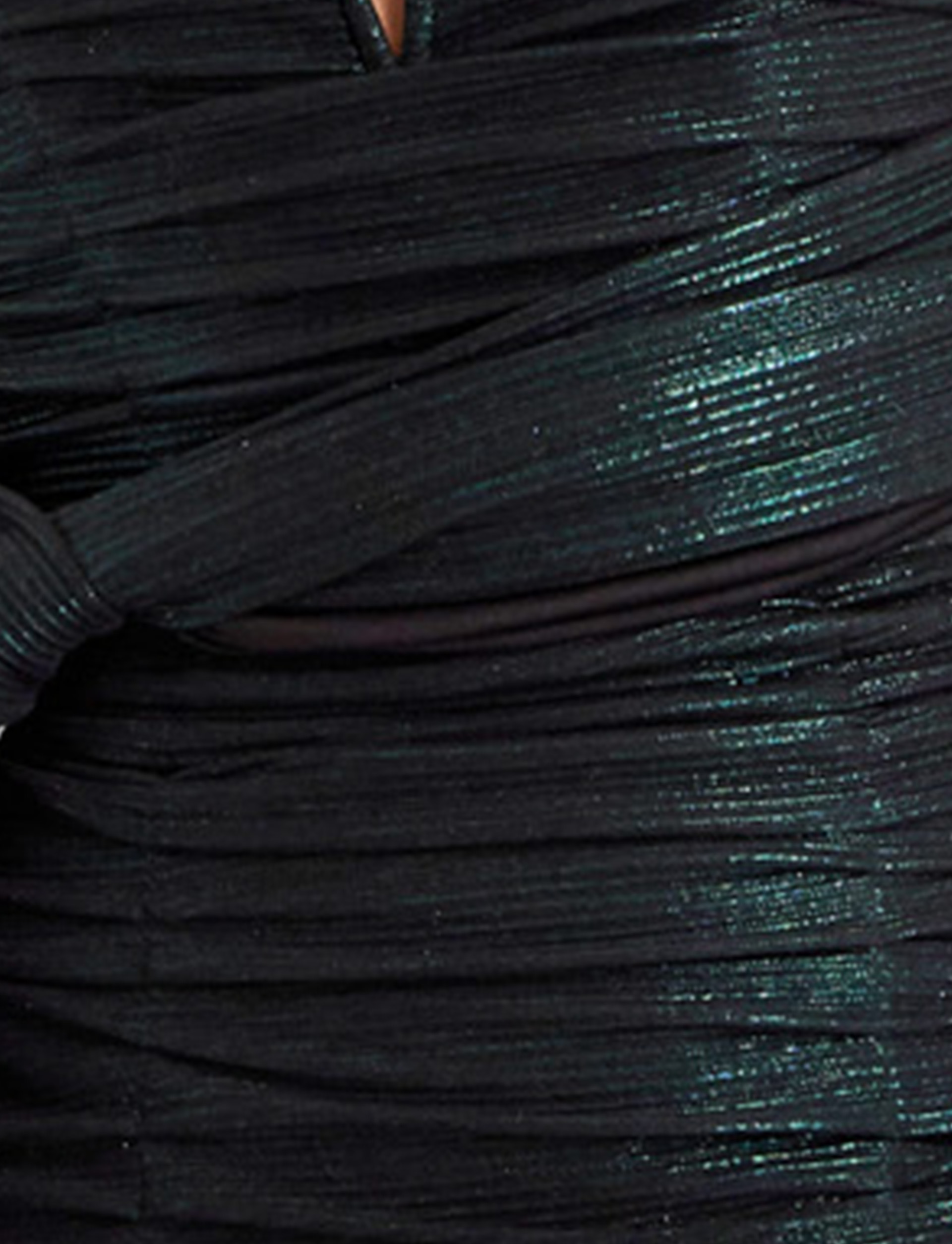 dark green metallic fabric for style 44414