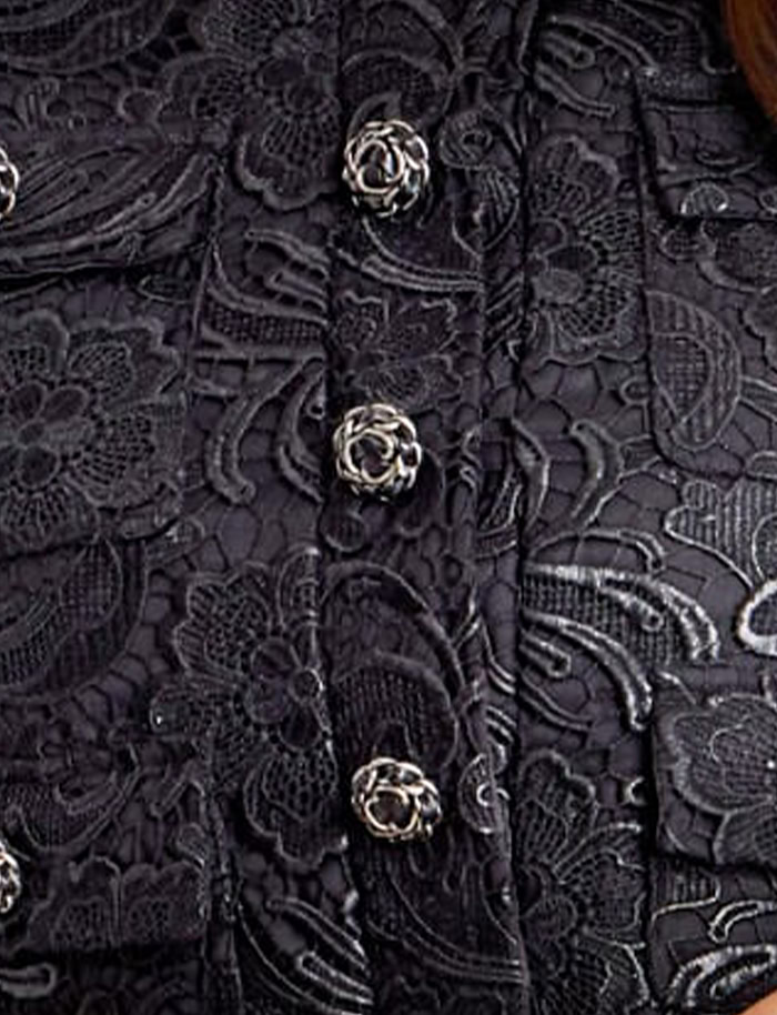 black lace fabric for style 44471