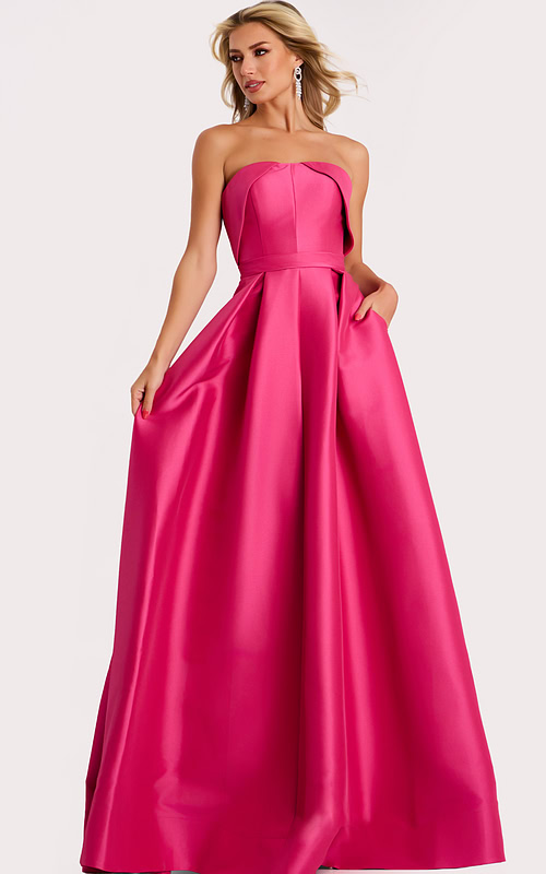 fuchisa strapless ball gown 44719