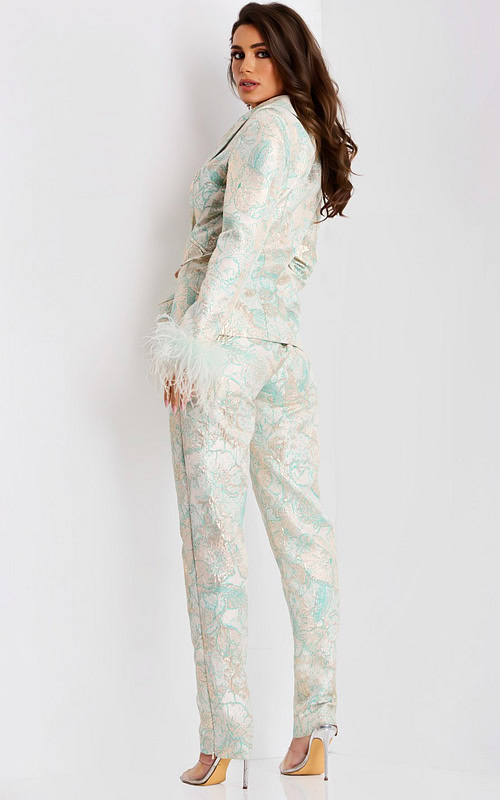 Model wearing Jovani dress 45178.