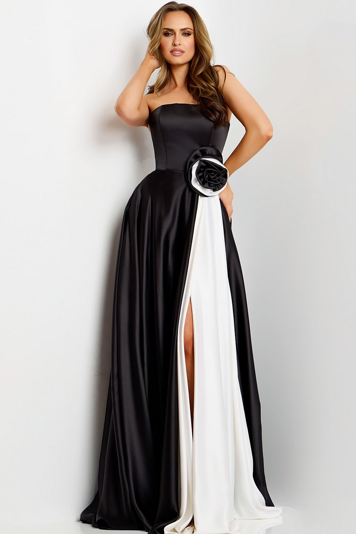 Model wearing Jovani dress 45209.