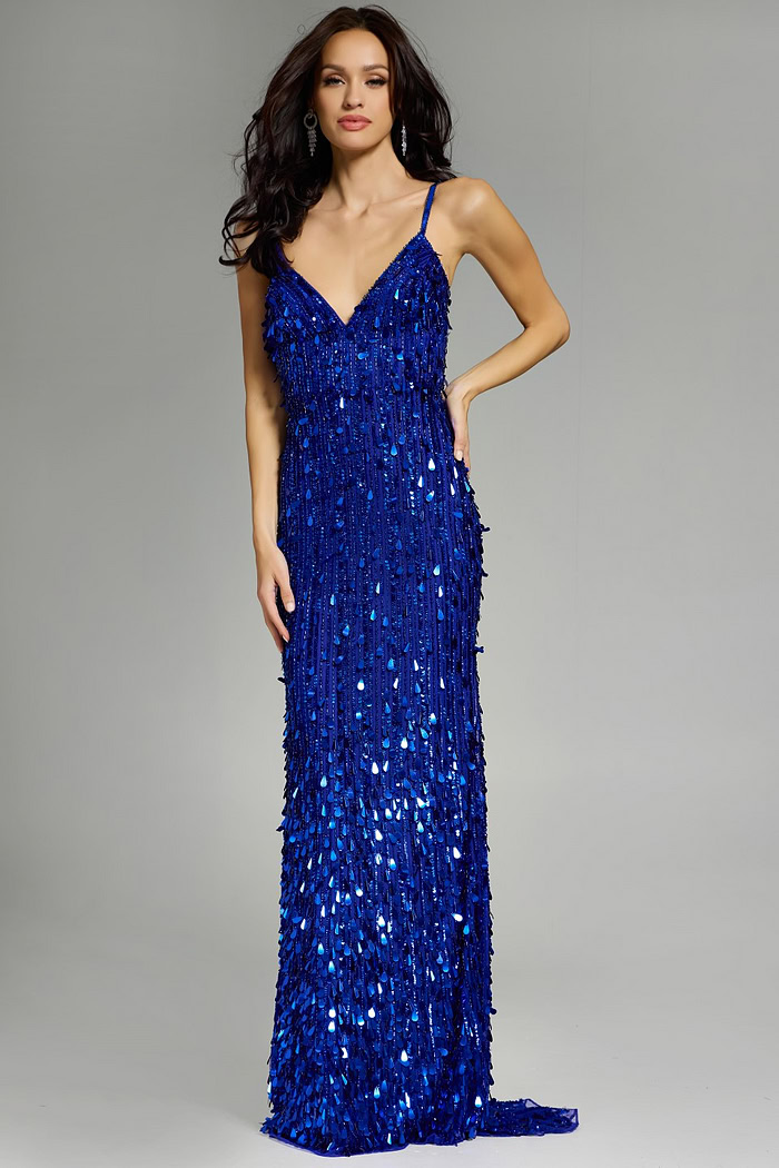 Model wearing Jovani dress 45262.