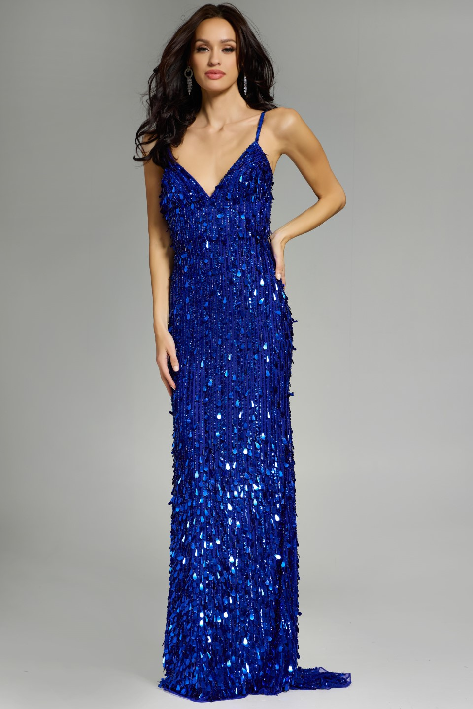 Model wearing Jovani dress 45262.