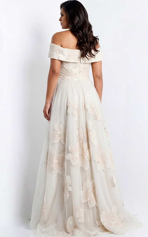off the shoulder ball gown dress 46034