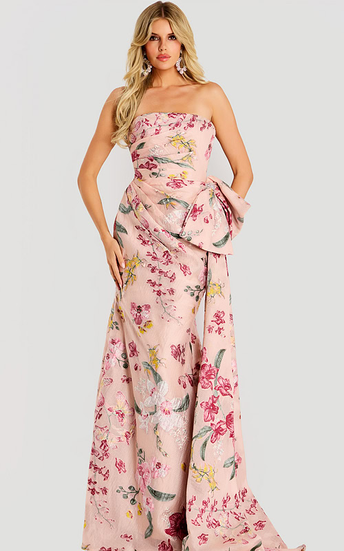 straples print floral dress 46242