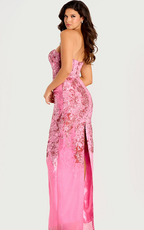 back of pink floral dress 46258