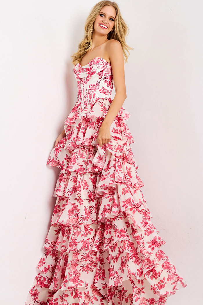 print pink dress 47404