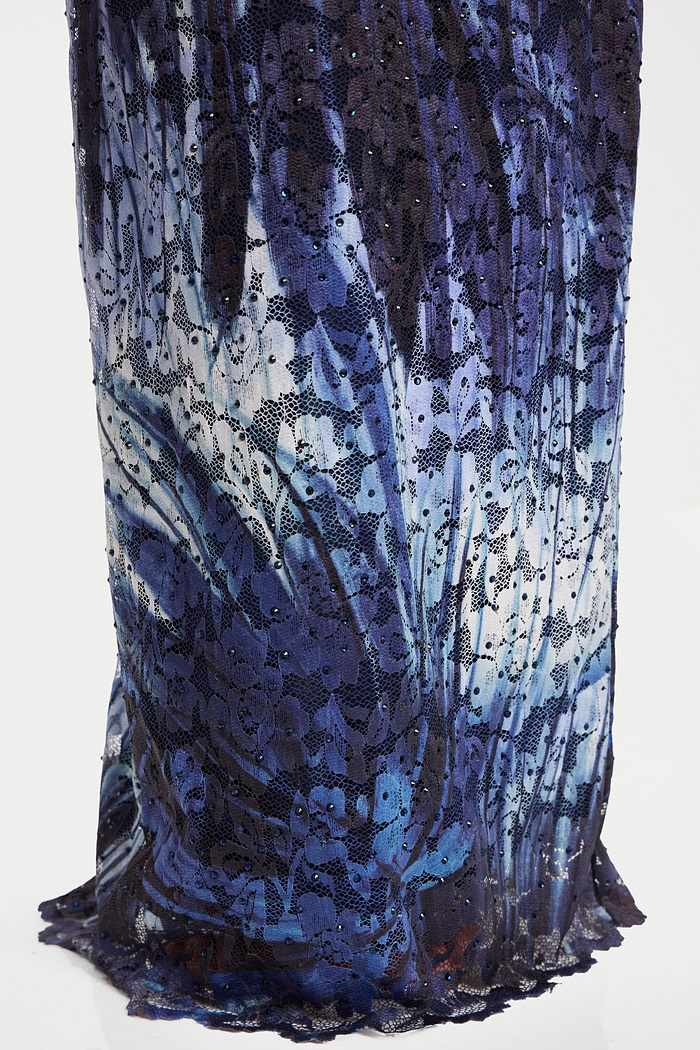 detailed fabric of style 47463 in blue multi color