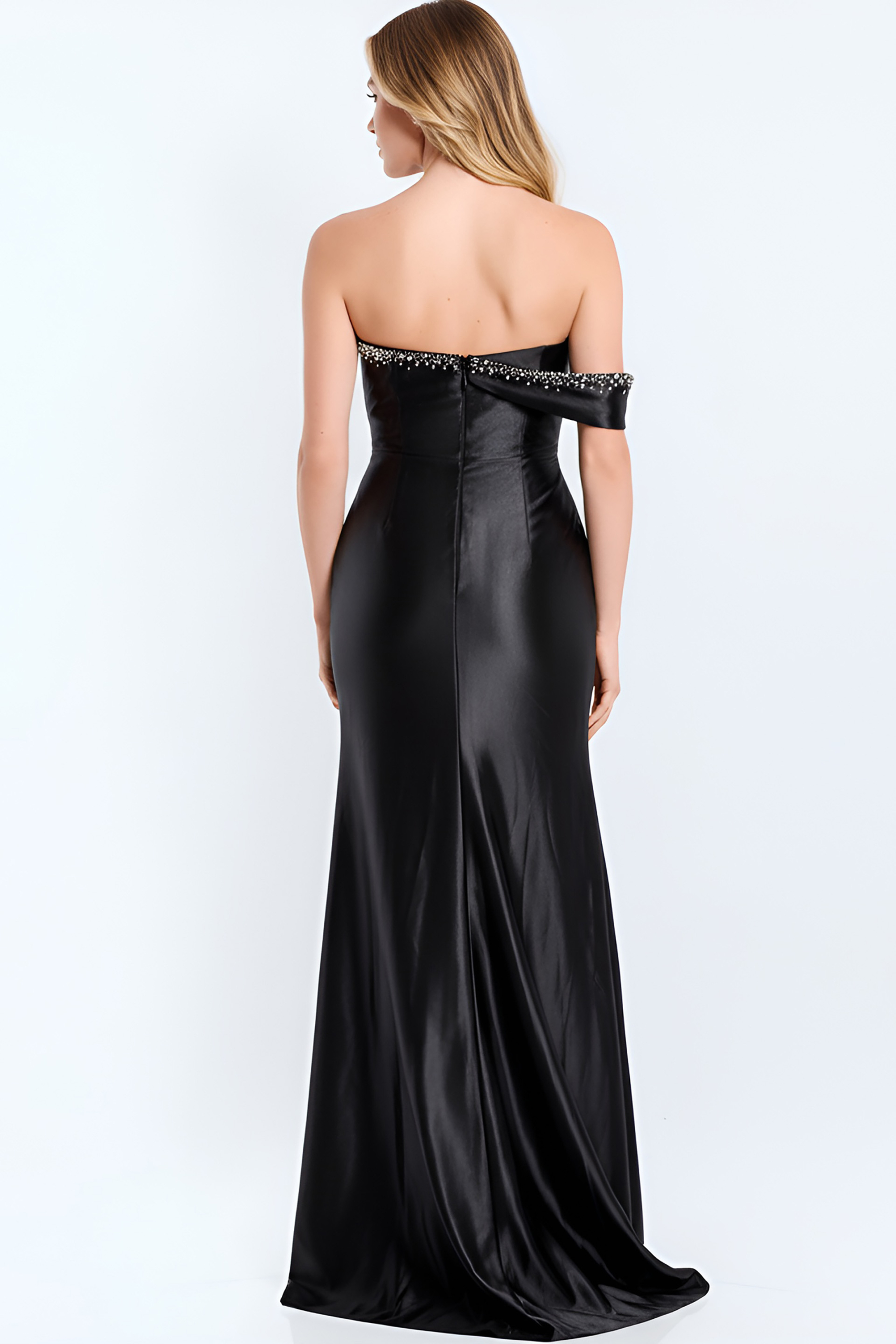 back of off the shoulder dress 47607