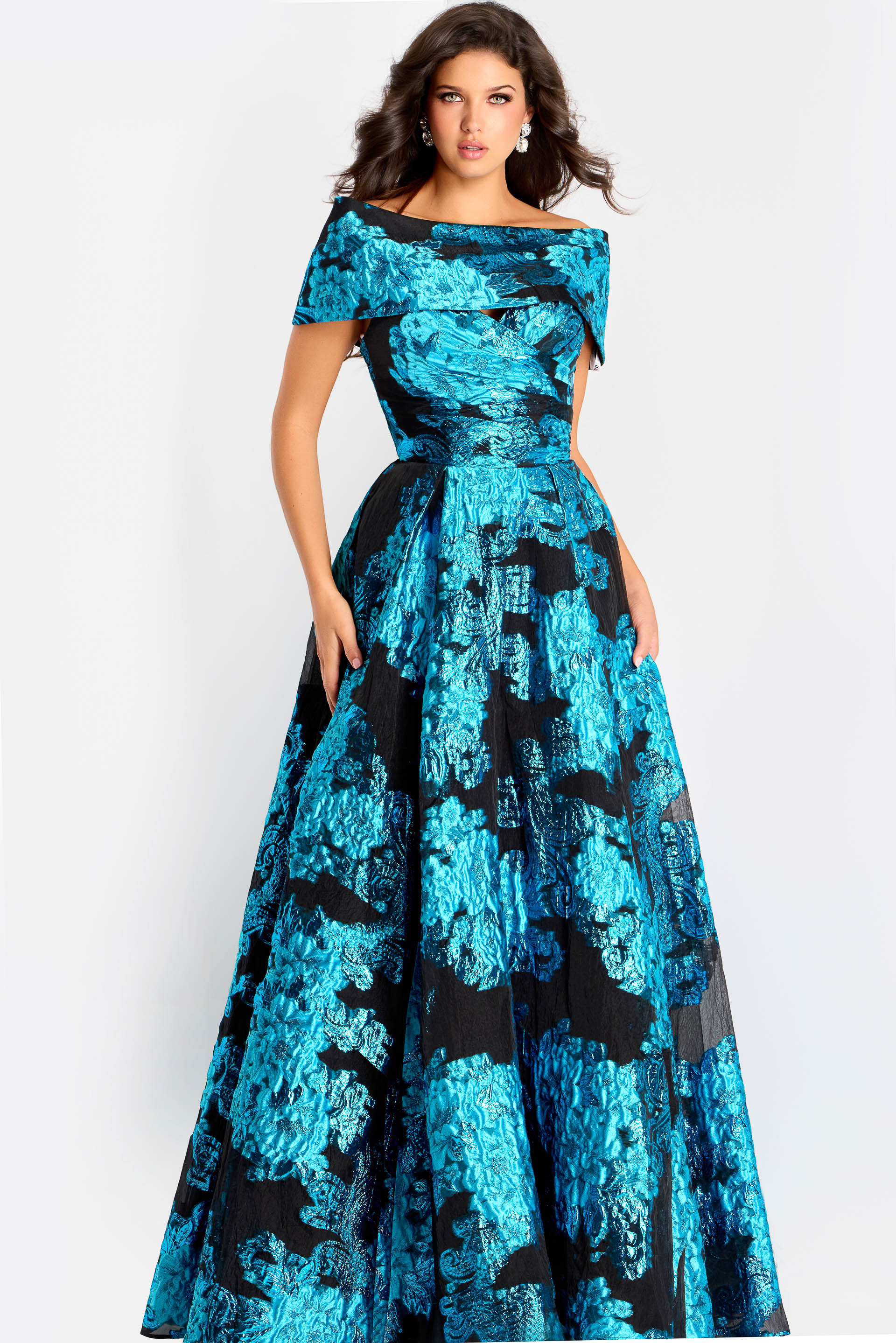 a line high neck dress 47630