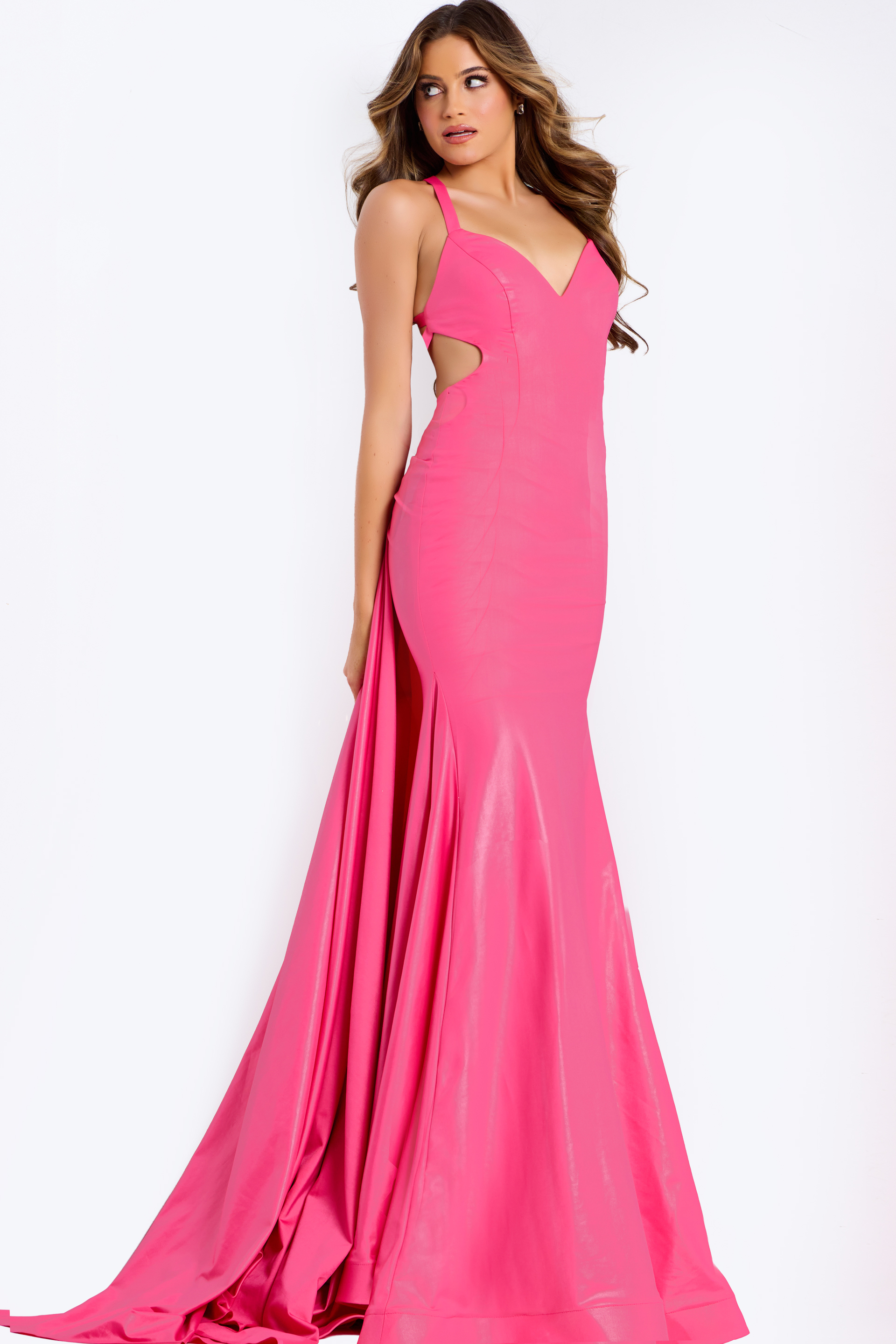 cut out v neck dress 48291