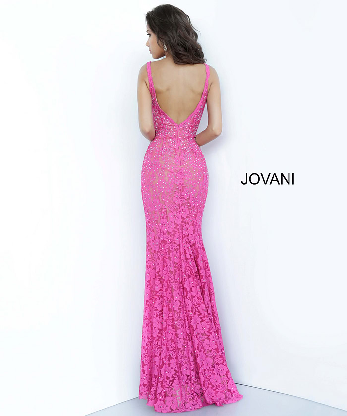 Lace Fitted Jovani Dress 48994