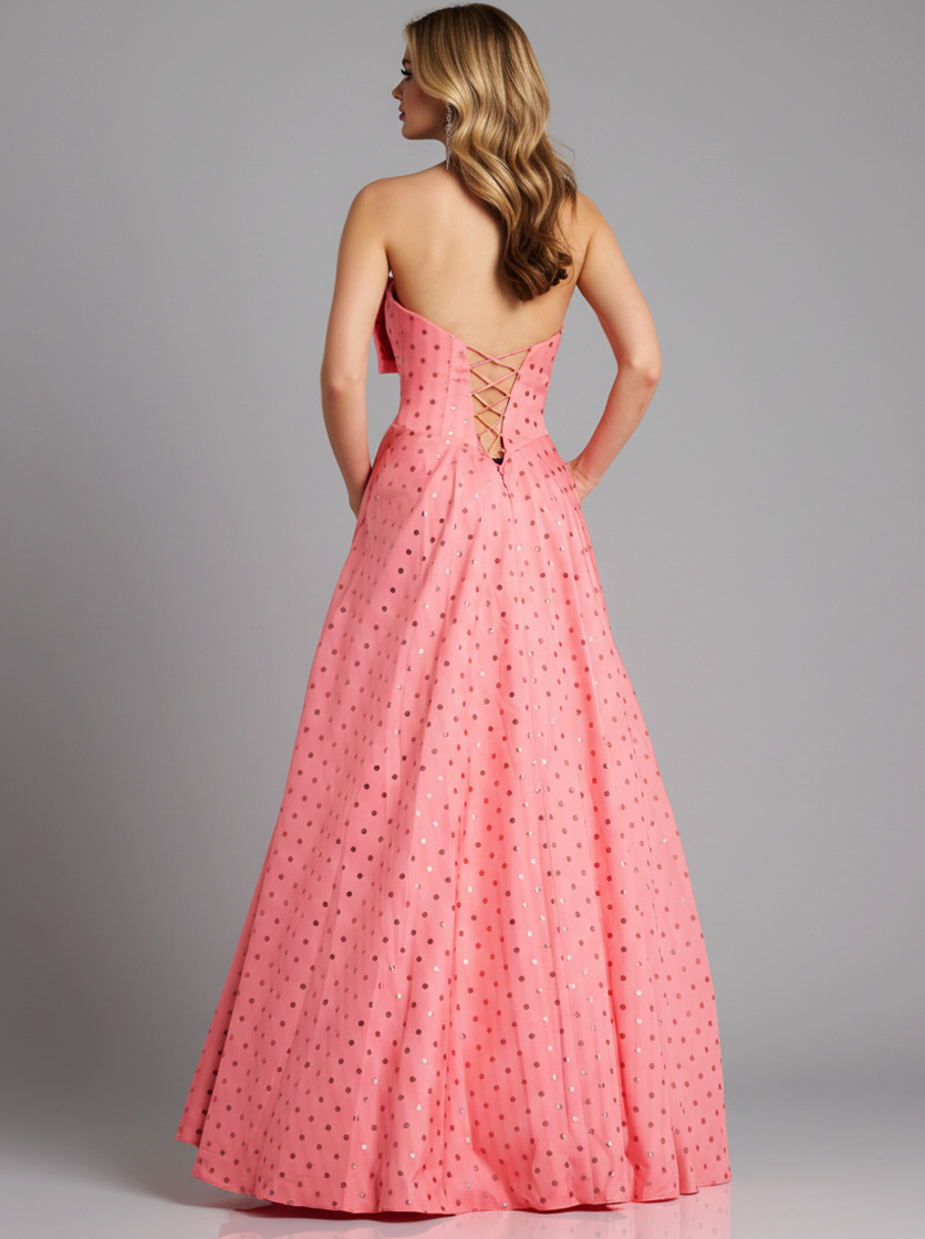 a line dress with lace back up 49340
