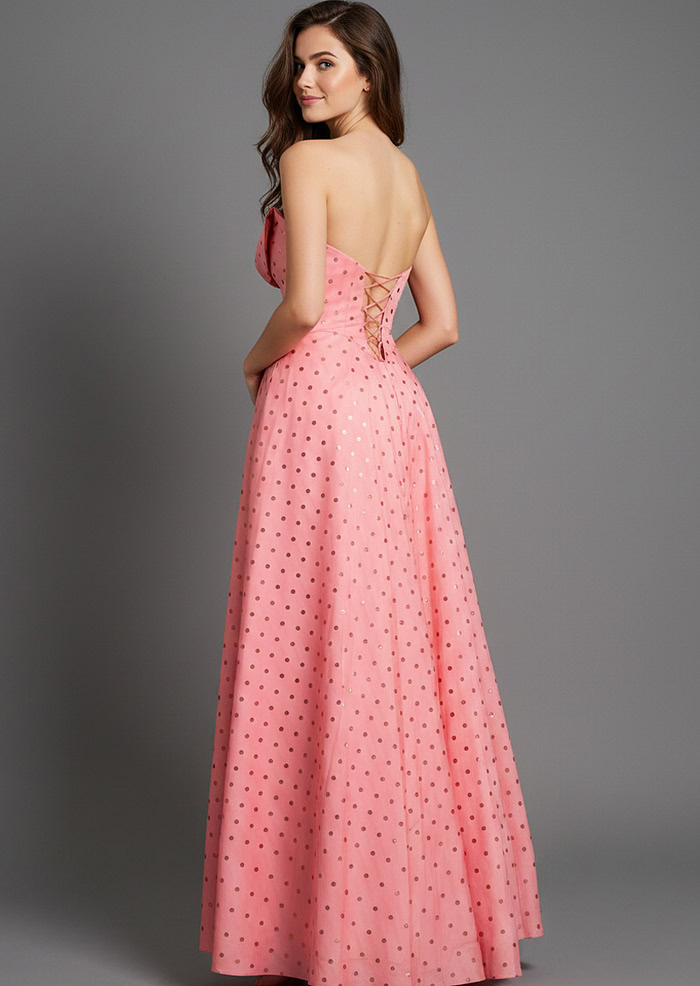 poko dot pink dress 49340