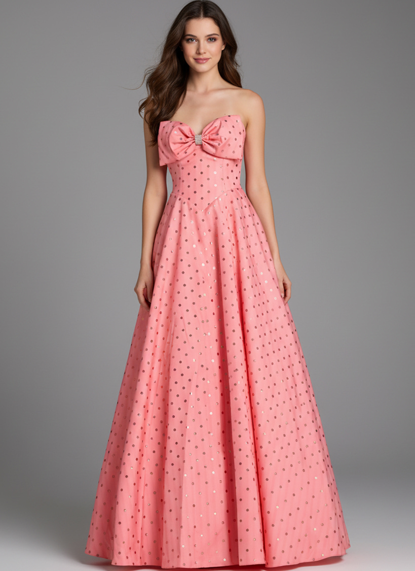 poko a line dress with bow details