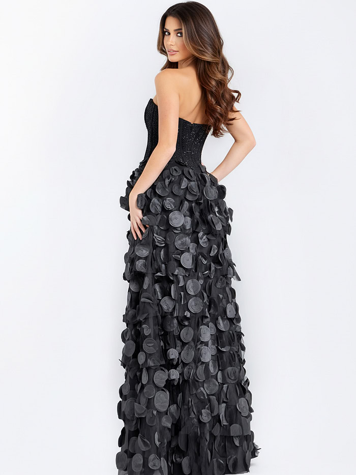Strapless Corset Gown with 3D Petal Skirt 49384