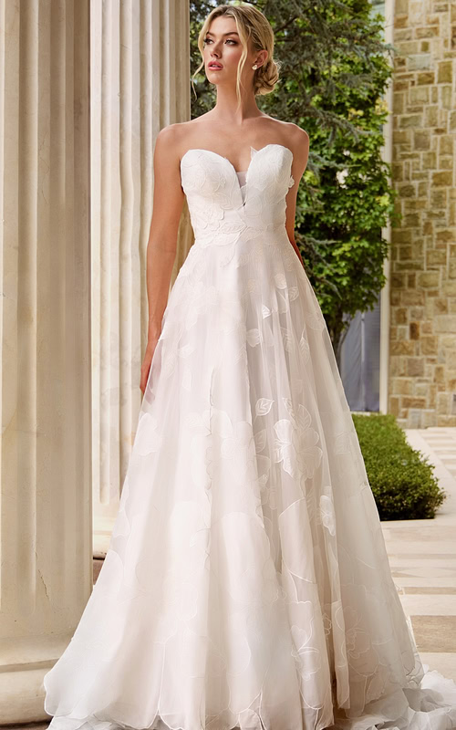 strapless a line dress JB42324