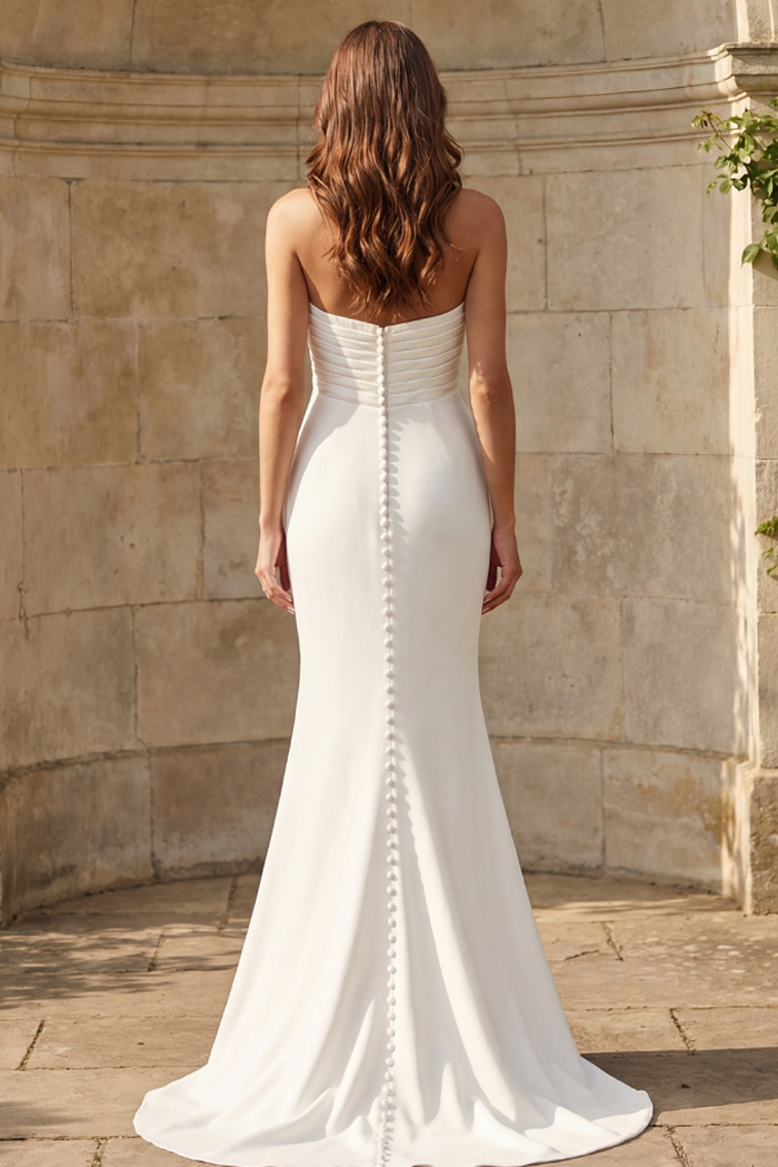 mermaid dress with back button JB45671