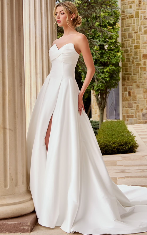 high slit wedding ballgown JB46880